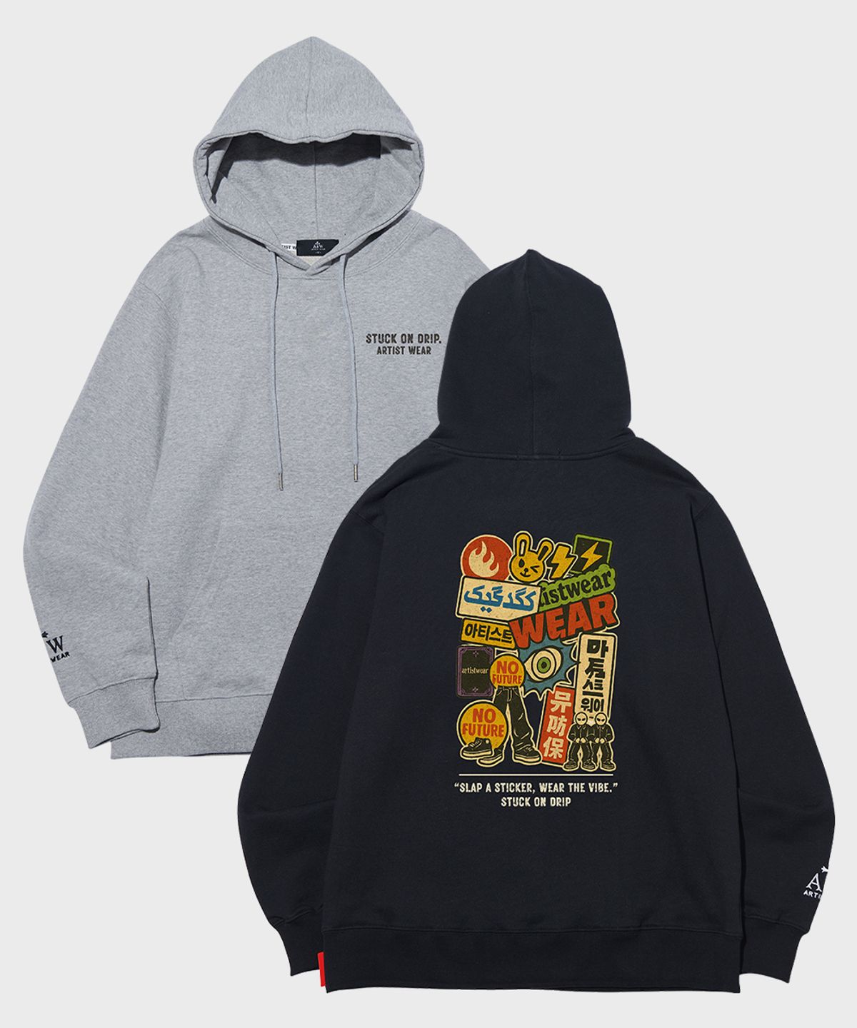 아티스트웨어(ARTISTWEAR) [ATW] 스턱온드립 후드티