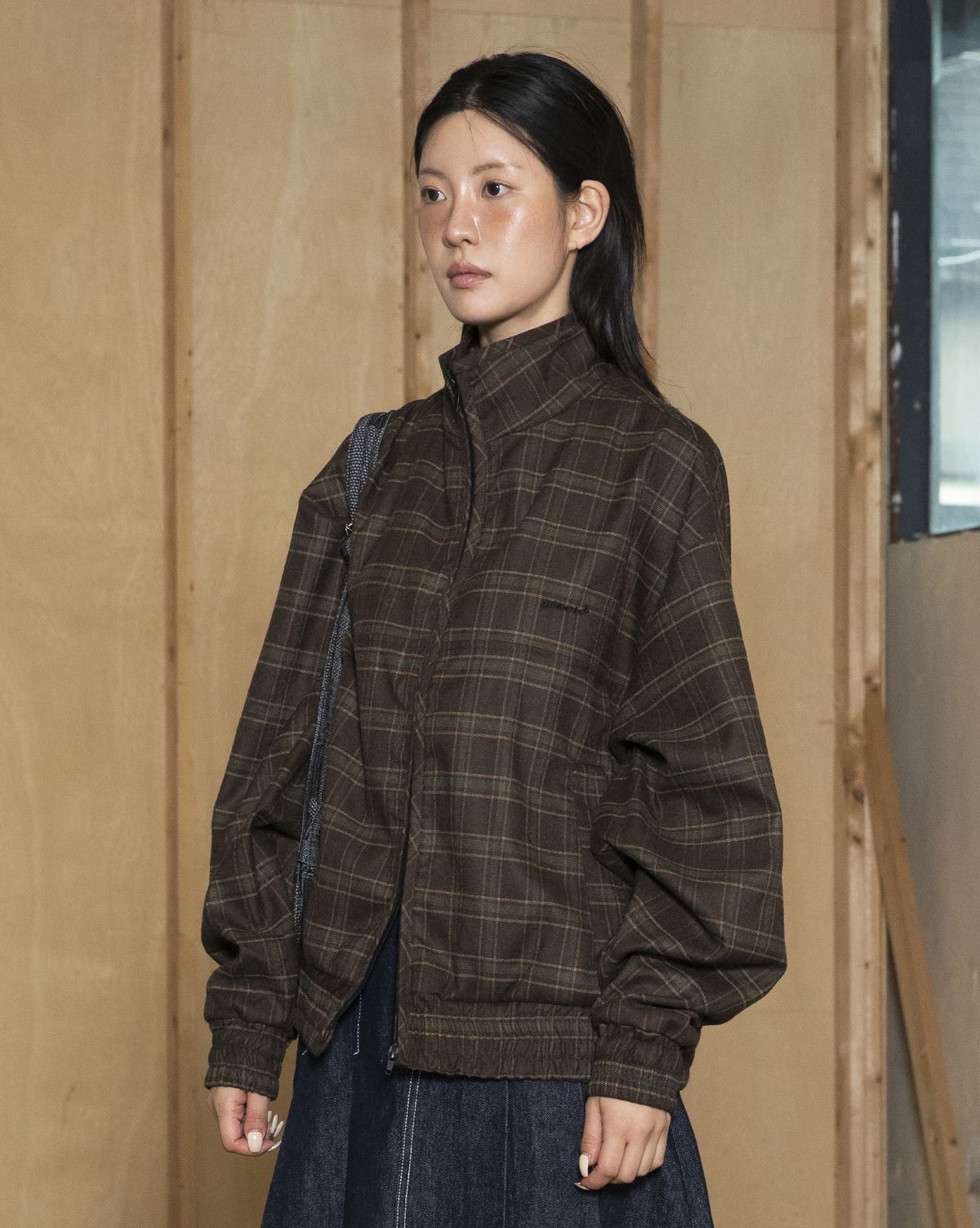 글랙(GLACK) GJ108 이지 해링턴 자켓 (BROWN)