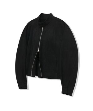 86-IRO332 레이싱 바이커 스웨이드 자켓 블랙