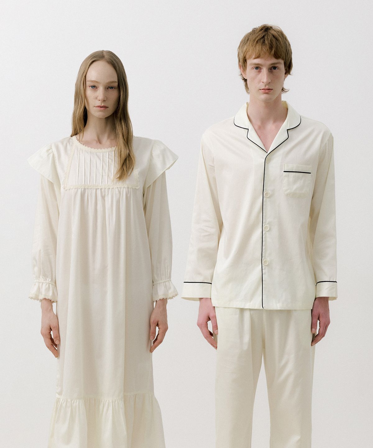 조스라운지(JO'S LOUNGE) (couple) Classic Cotton Pajama Set + One piece 011
