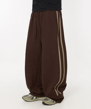 사이드라인 롱 트레이닝 팬츠 [브라운]