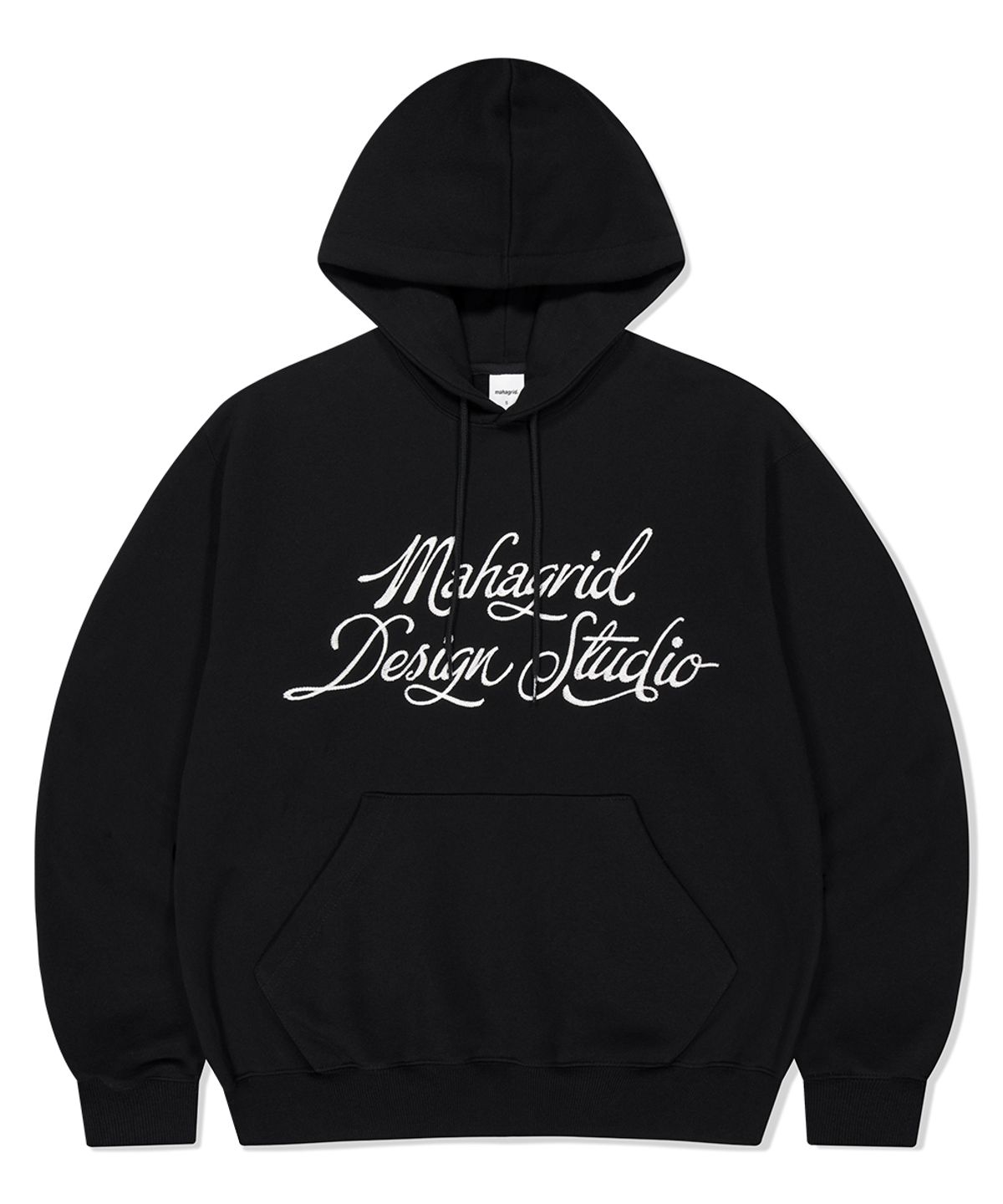 마하그리드(MAHAGRID) LETTER INK LOGO HOODIE BLACK(MG2FFMM416A)