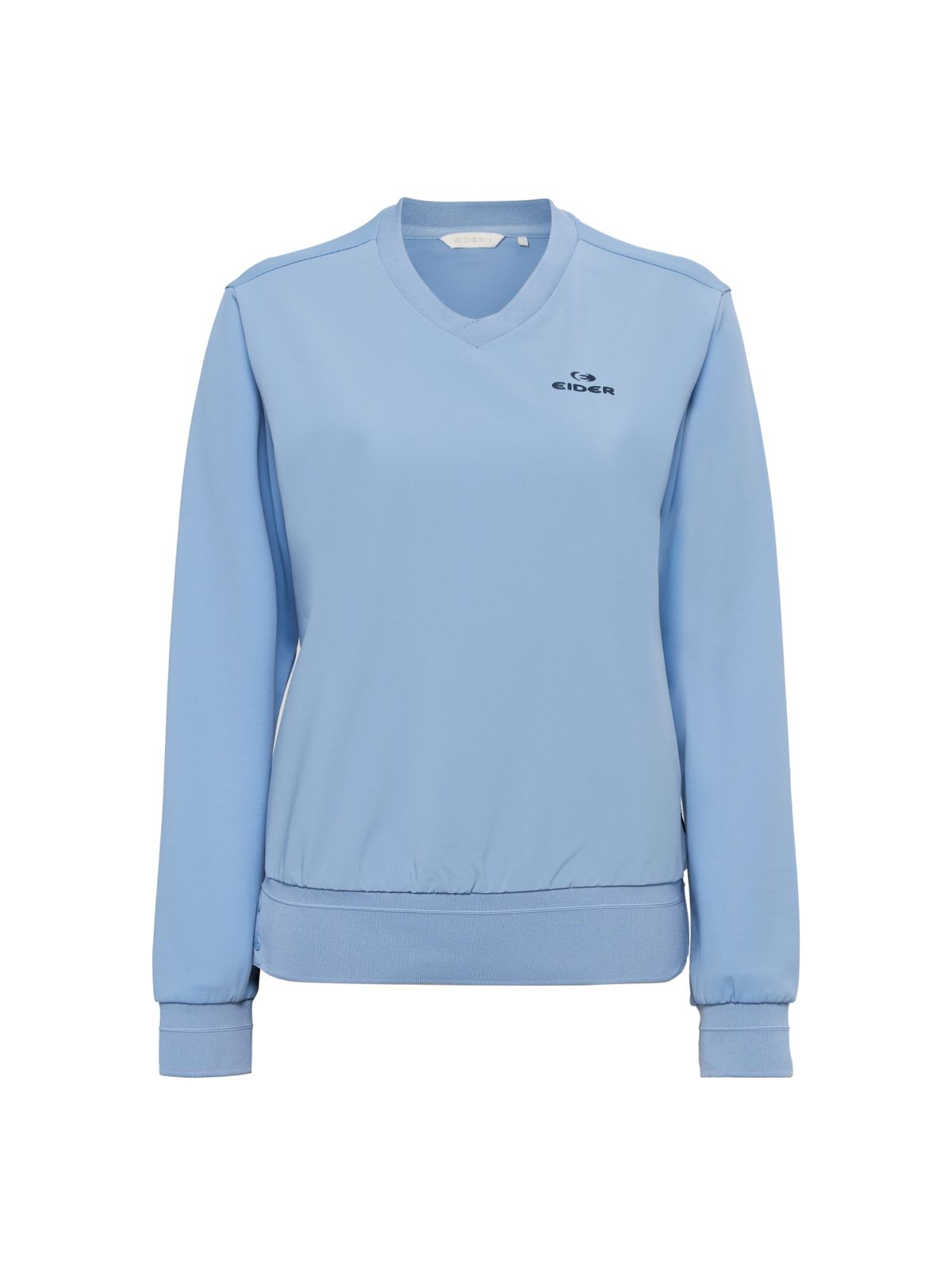 아이더(EIDER) WEATHER FLEX (웨더 플렉스) 여성 하이브리드 V넥 티셔츠_URBAN BLUE