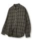 피그먼트 바이오워싱 오버핏 체크셔츠 [워시드 그레이]