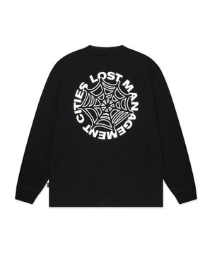 SPIDER WEB LONG SLV TEE black