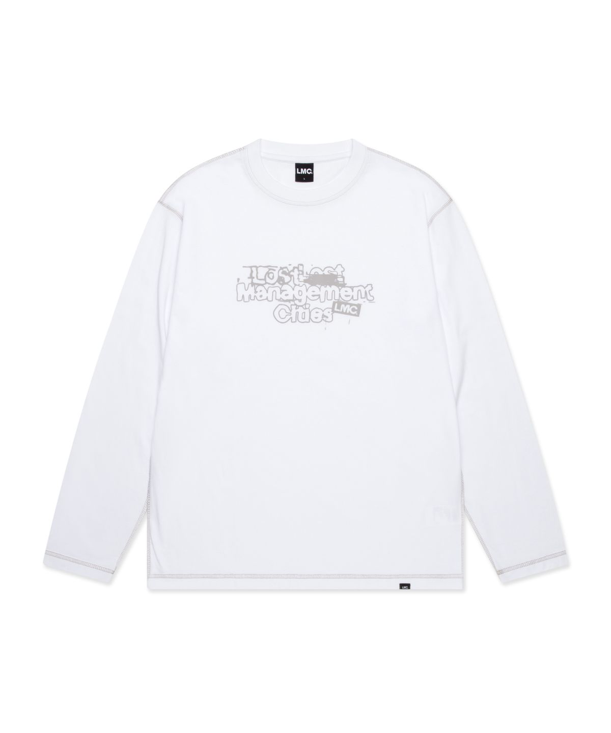 엘엠씨(LMC) DESTROYED STAMP LONG SLV TEE white