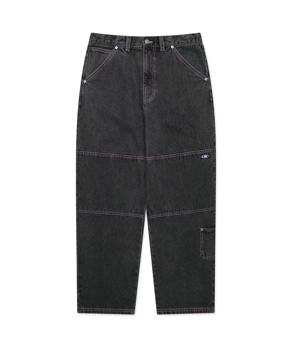 엘엠씨(LMC) CNTRST ST DOUBLE KNEE DENIM PANTS gray