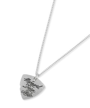 INK LOGO GUITAR PICK NECKLACE SILVER(MG2FFMAB94A)