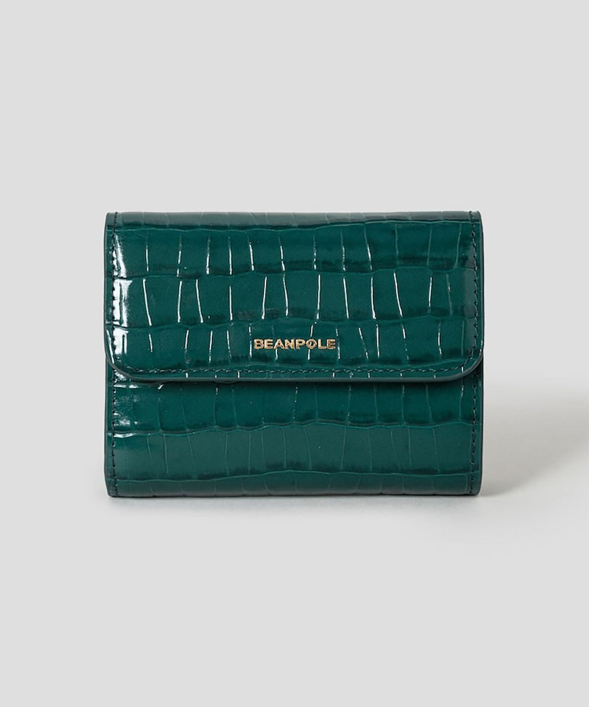 빈폴 액세서리(BEANPOLE ACCESSORY) 크로커 3단 미니지갑 - 그린