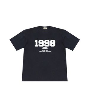 1998 로고 오버핏 반팔티 (Navy)