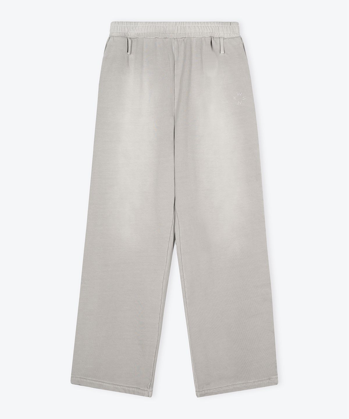 웨스켄(WESKEN) [UNISEX] WASHED LOOSE SWEAT PANTS (GREY)
