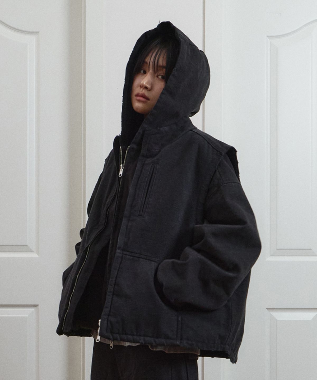 9999아카이브(9999ARCHIVE) Vintage Reversible Oxford Vest