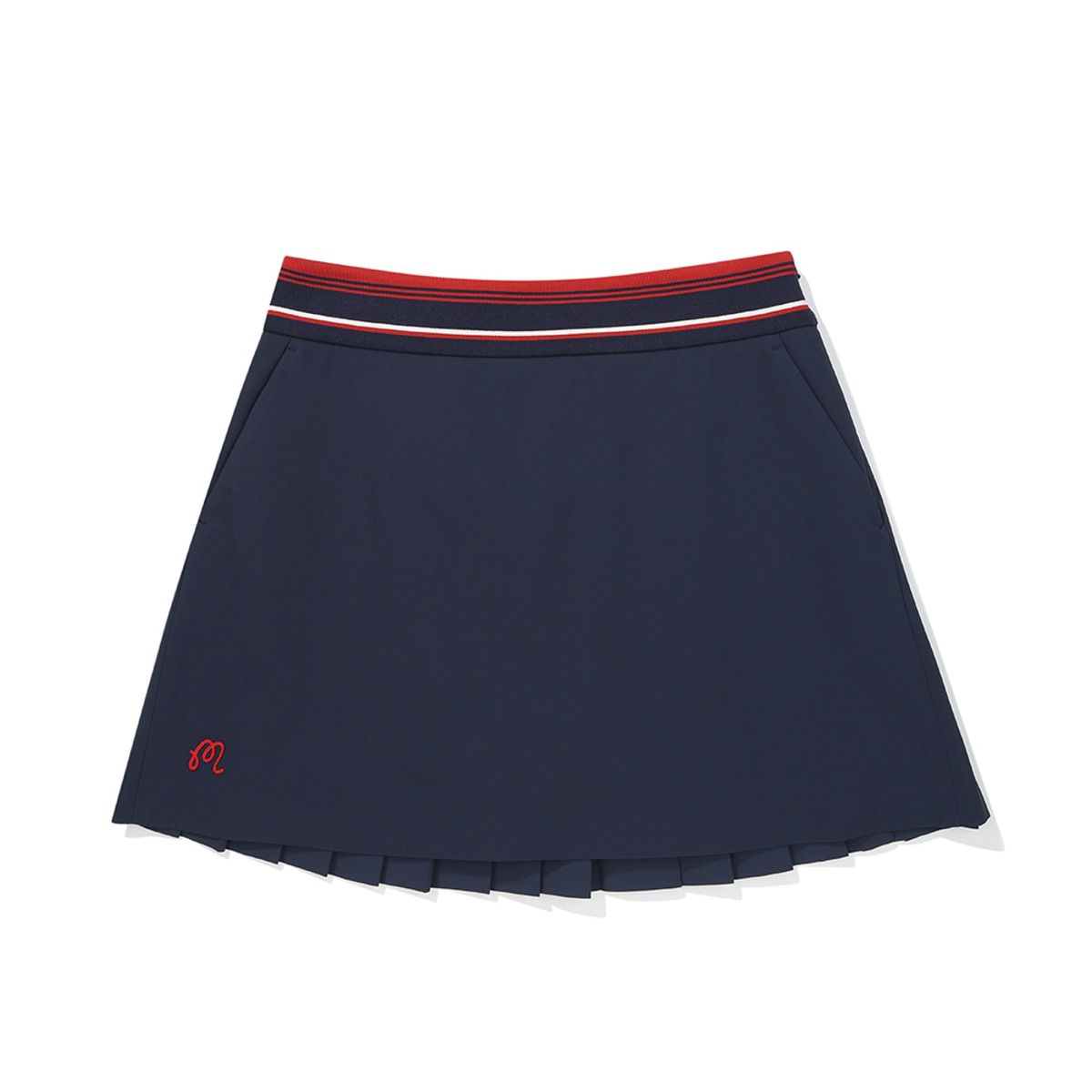 말본 골프(MALBON GOLF) 여성 뒷플리츠 A라인 스커트 NAVY (WOMAN)