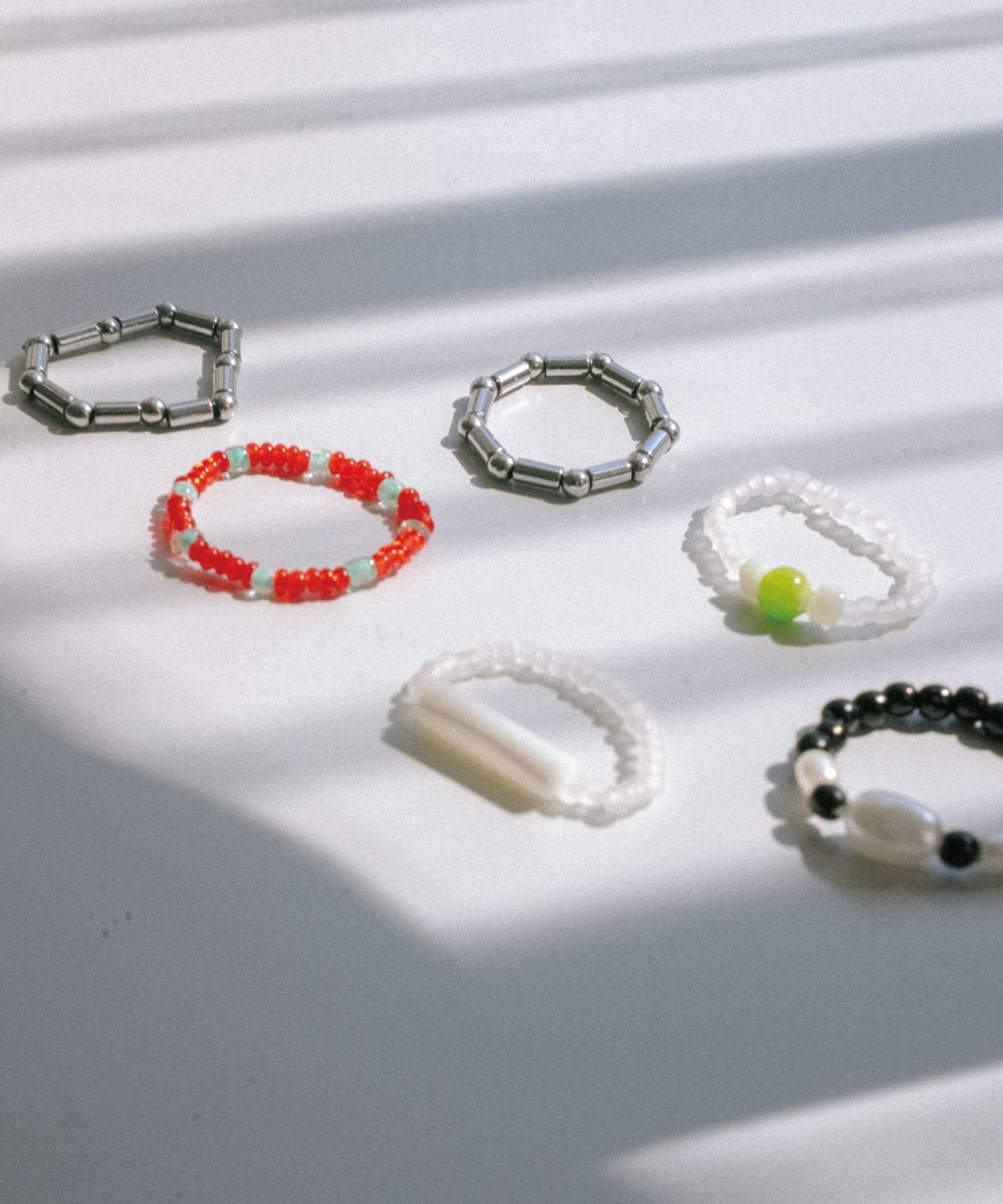 리스토어(RESTORE) SOLA FIDE SUNSET BEADS RING