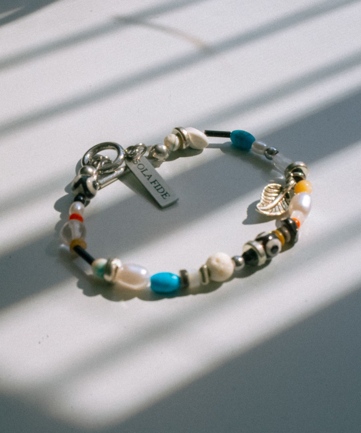리스토어(RESTORE) SOLA FIDE SUNSET GEMSTONE  BRACELET