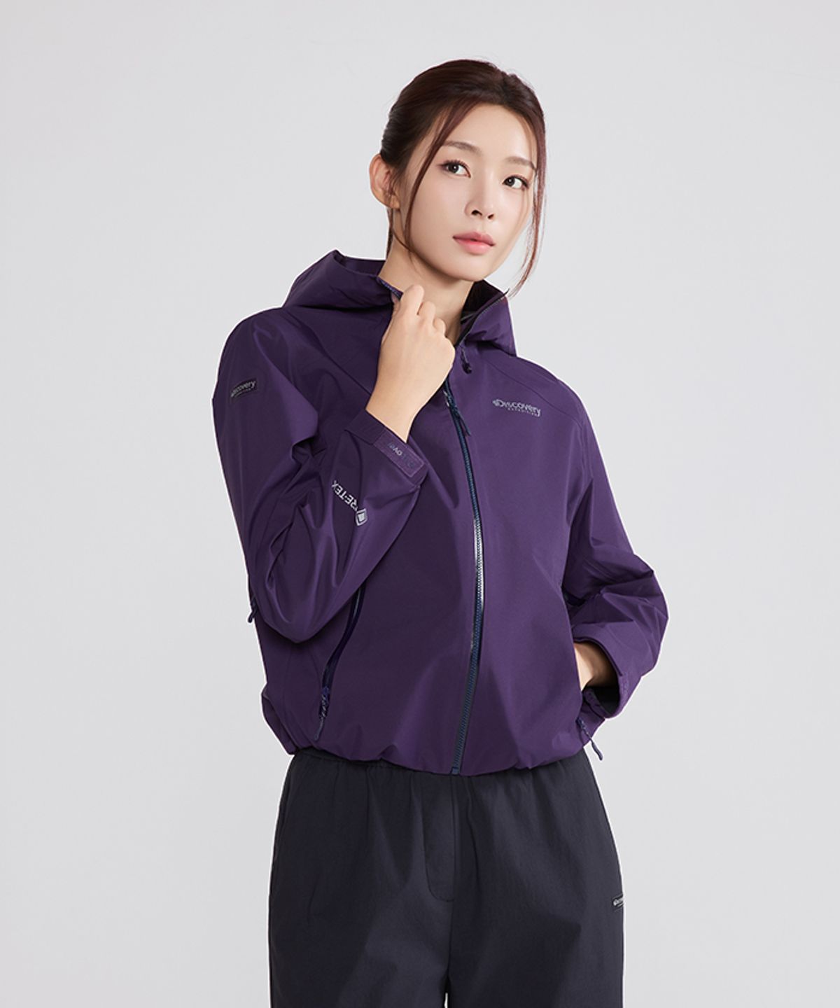 디스커버리 익스페디션(DISCOVERY EXPEDITION) 여성 고어텍스 3L 방수 자켓 (PURPLE)