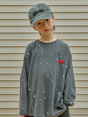 페인팅 박시 티셔츠 (S-JL)