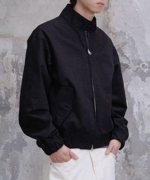 LOOSED HARRINGTON JACKET (BLACK)