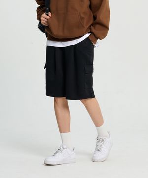 페이브 버뮤다 카고 원턱 숏츠 (Black)