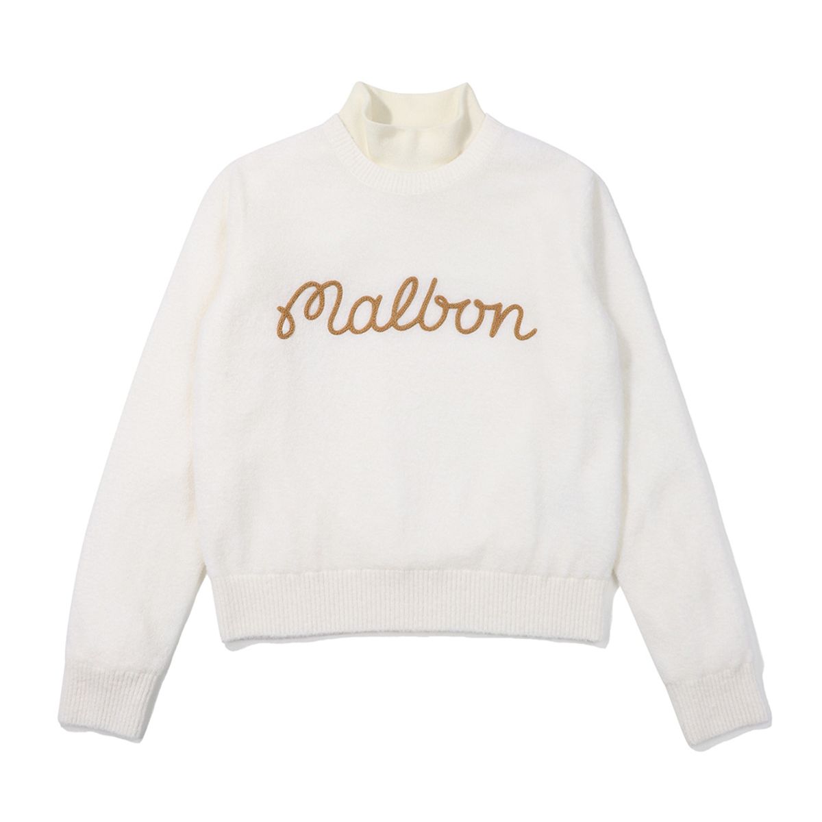 말본 골프(MALBON GOLF) 모크넥 방풍 스웨터 IVORY (WOMAN)