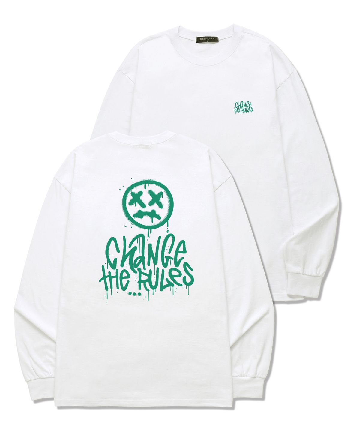 우즈(OUSE) CHANGE THE RULES 롱슬리브 (DLS030) 화이트