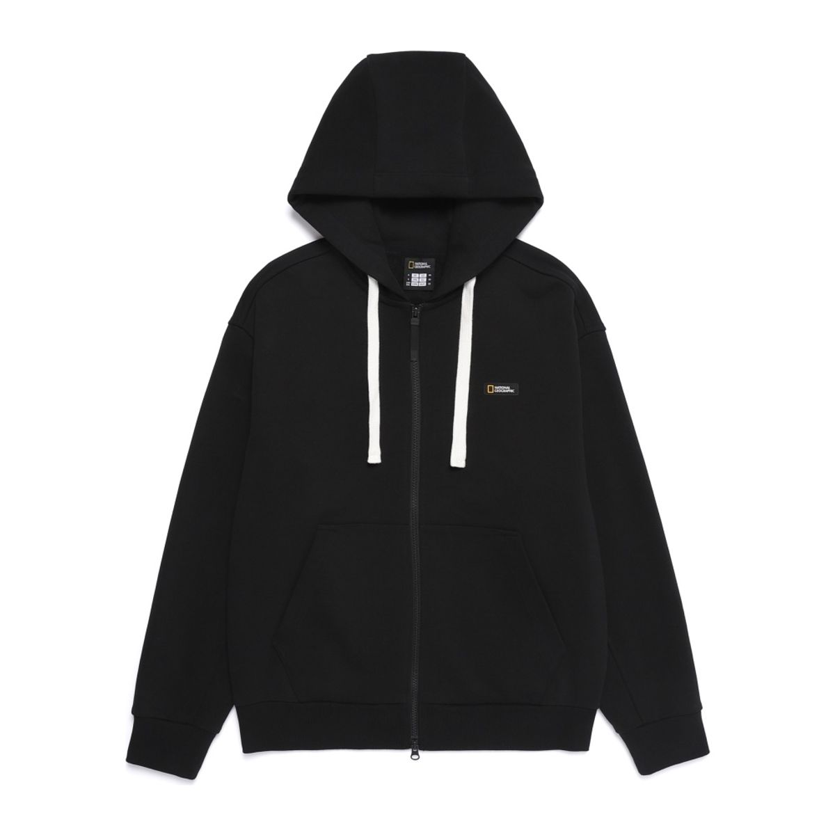 내셔널지오그래픽(NATIONALGEOGRAPHIC) N253UFT901 라르가 헤비웨이트 후드 집업 BLACK