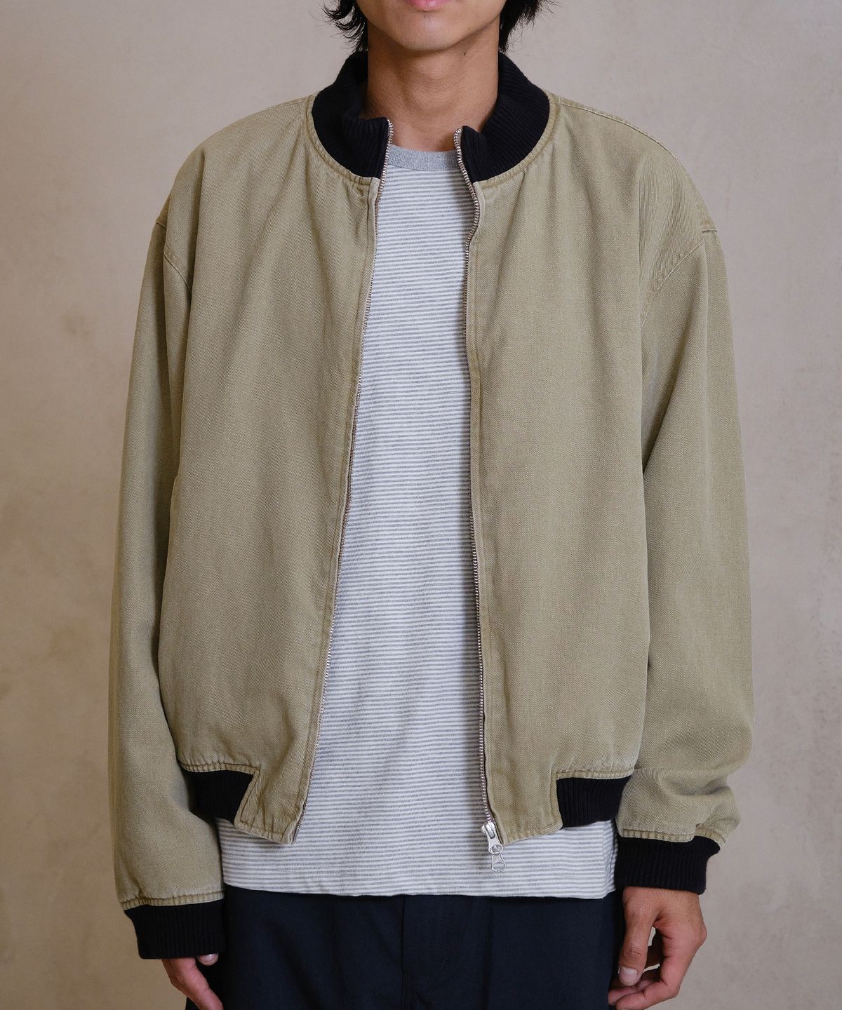 다이브인(DIVEIN) WASHED VERN WORKER JACKET (BEIGE)