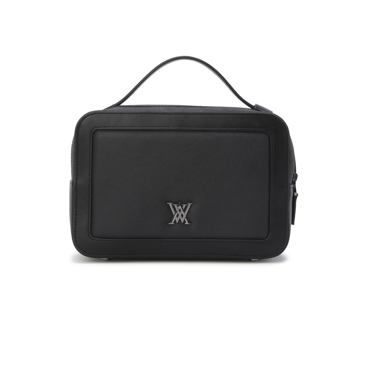 어뉴골프(ANEW GOLF) UNI SQUARE 3ZIP POUCH_BK
