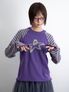 STAR STRIPE RAGLAN KNIT_PURPLE(IK2FFMK600A)