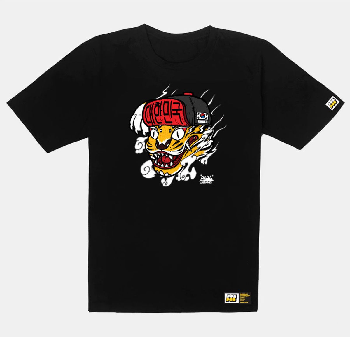 돌돌(DOLDOL) DMK_T-shirts_38 데블몽키 타이거 코리아 그래피티 티셔츠 반팔티