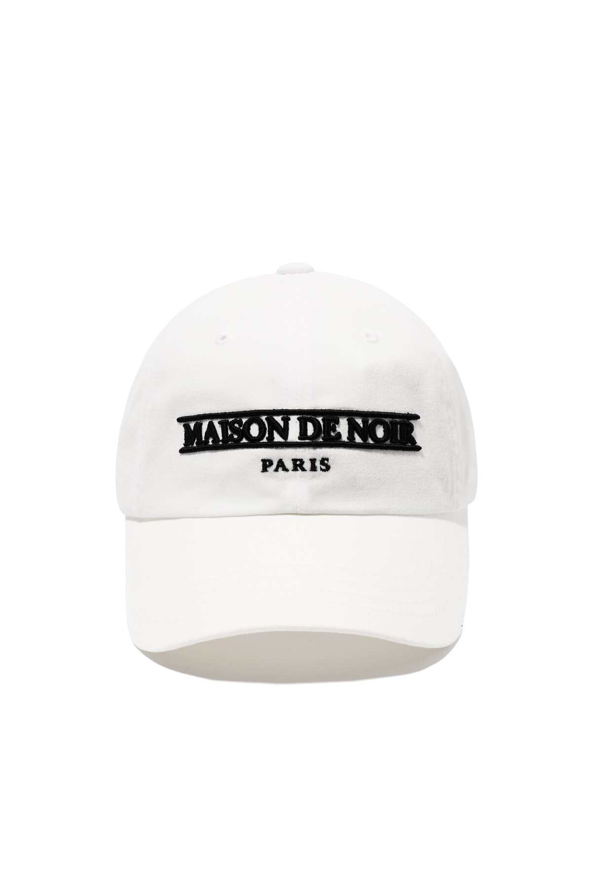 메종 드 누아(MAISON DE NOIR) ÉDITION LOGO CAP WHITE