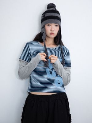 ATTUNE ST LAYERD L/S TEE_BLUE(IK2FFFT552A)