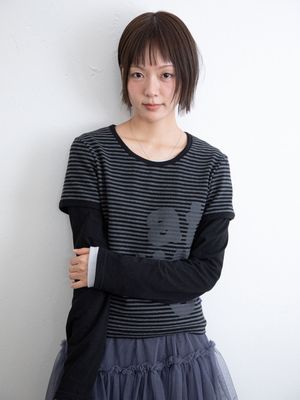 ATTUNE ST LAYERD L/S TEE_BLACK(IK2FFFT552A)