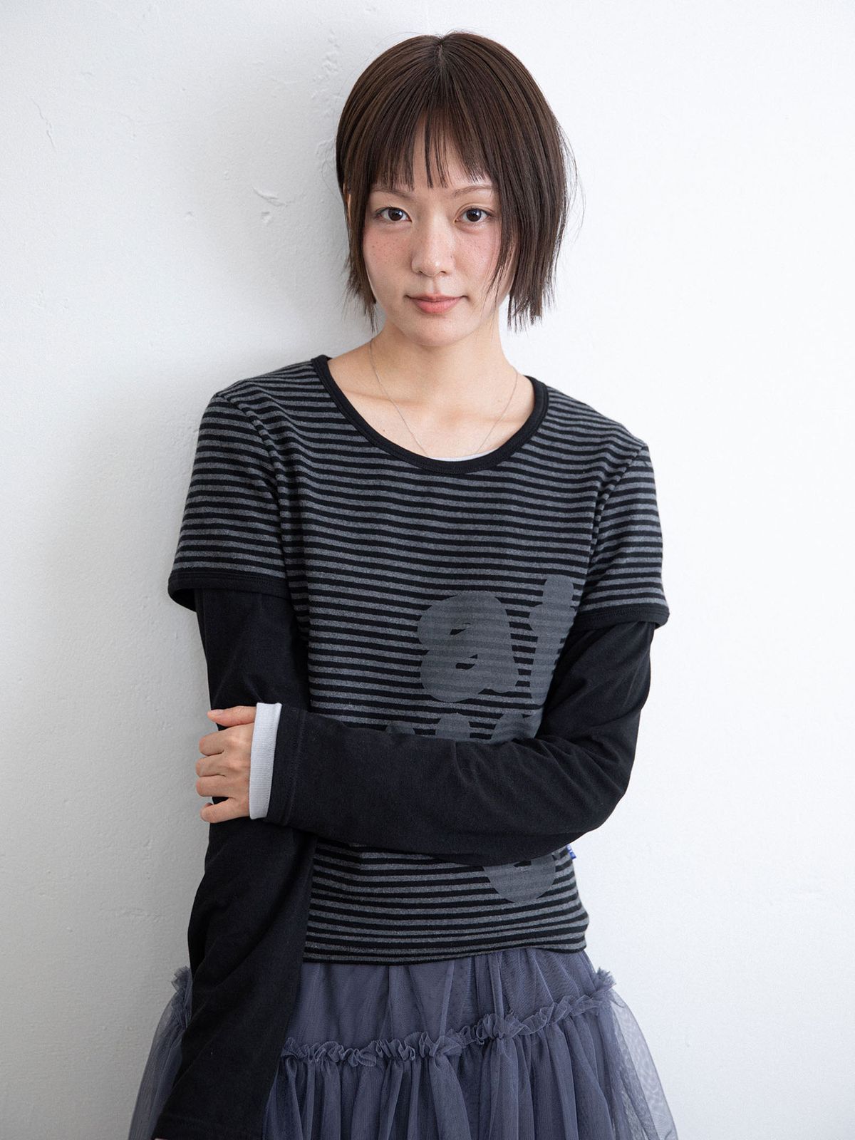 이스트쿤스트(ISTKUNST) ATTUNE ST LAYERD L/S TEE_BLACK(IK2FFFT552A)