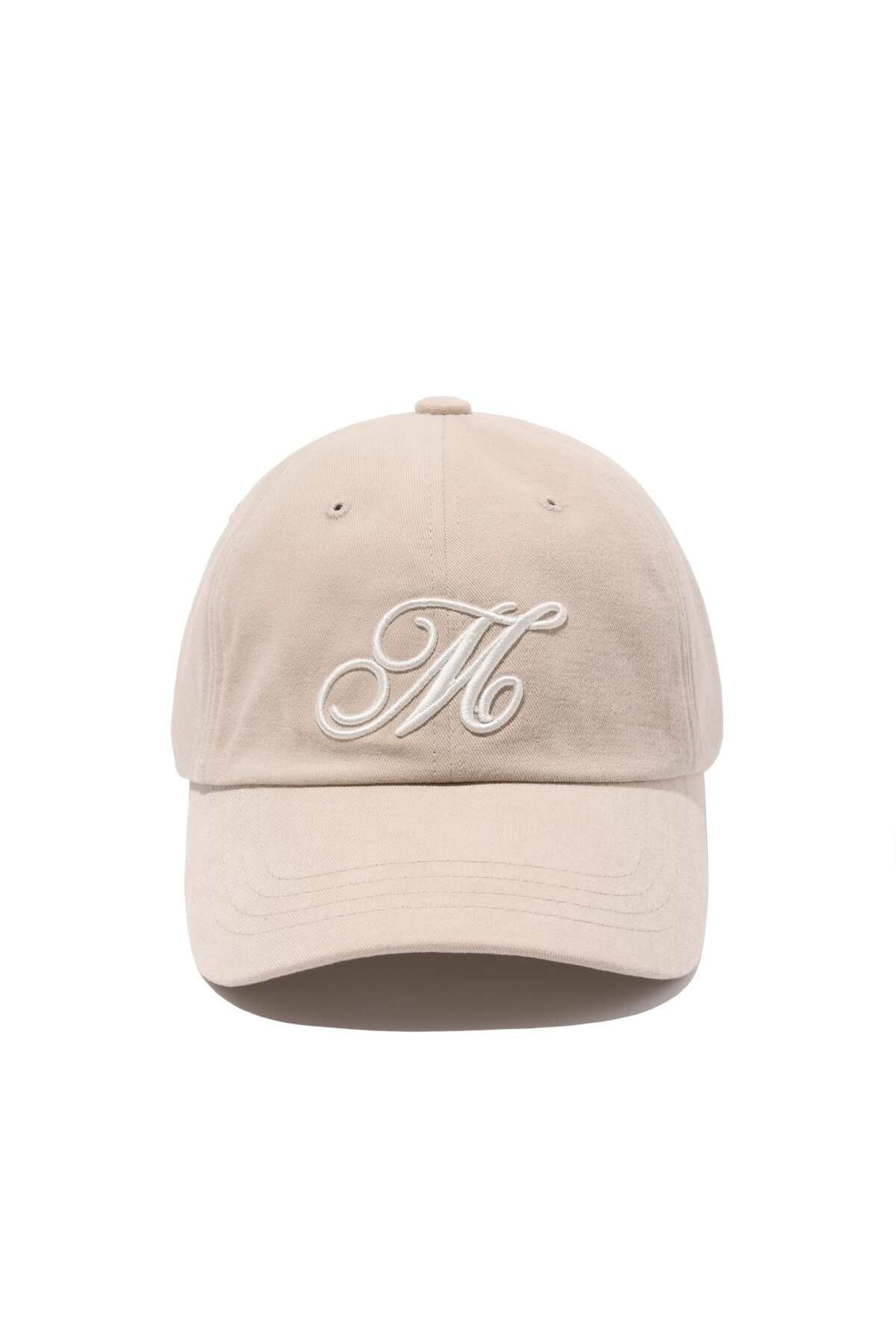 메종 드 누아(MAISON DE NOIR) ESSENCE LOGO CAP BEIGE