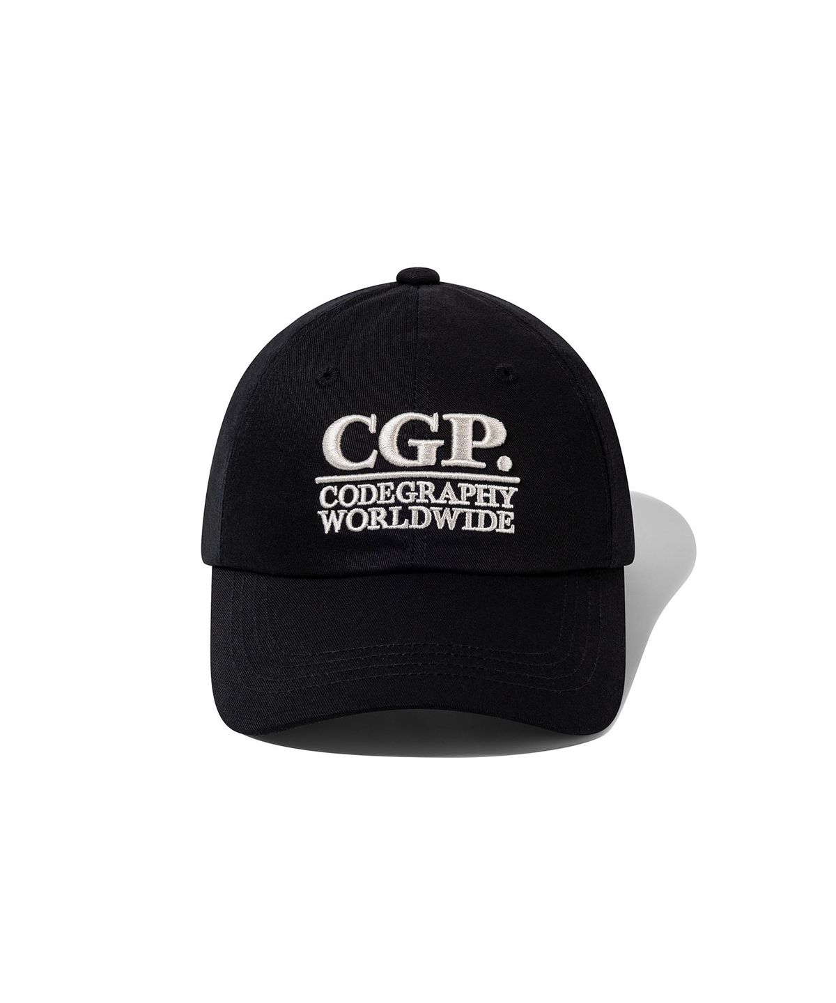 코드그라피(CGP) 스퀘어 로고 볼캡_블랙