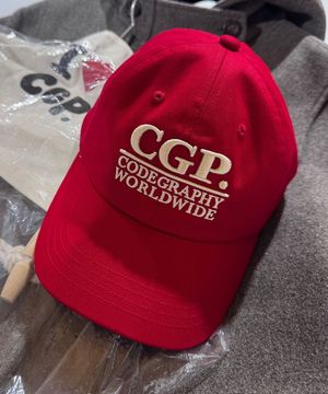 스퀘어 로고 볼캡_레드