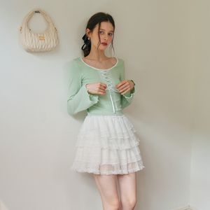 Cest_Multi layer lace skirt
