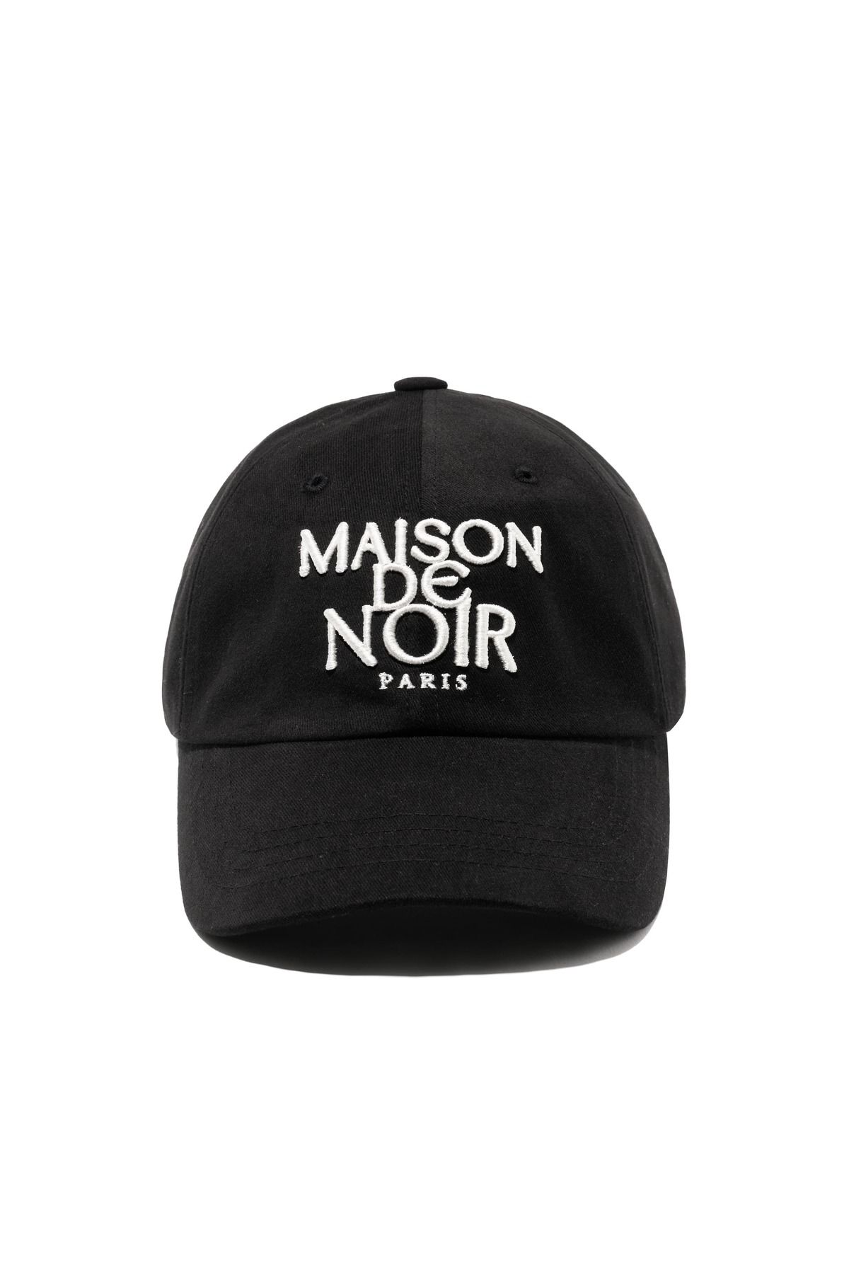 메종 드 누아(MAISON DE NOIR) GRAVER LOGO CAP BLACK