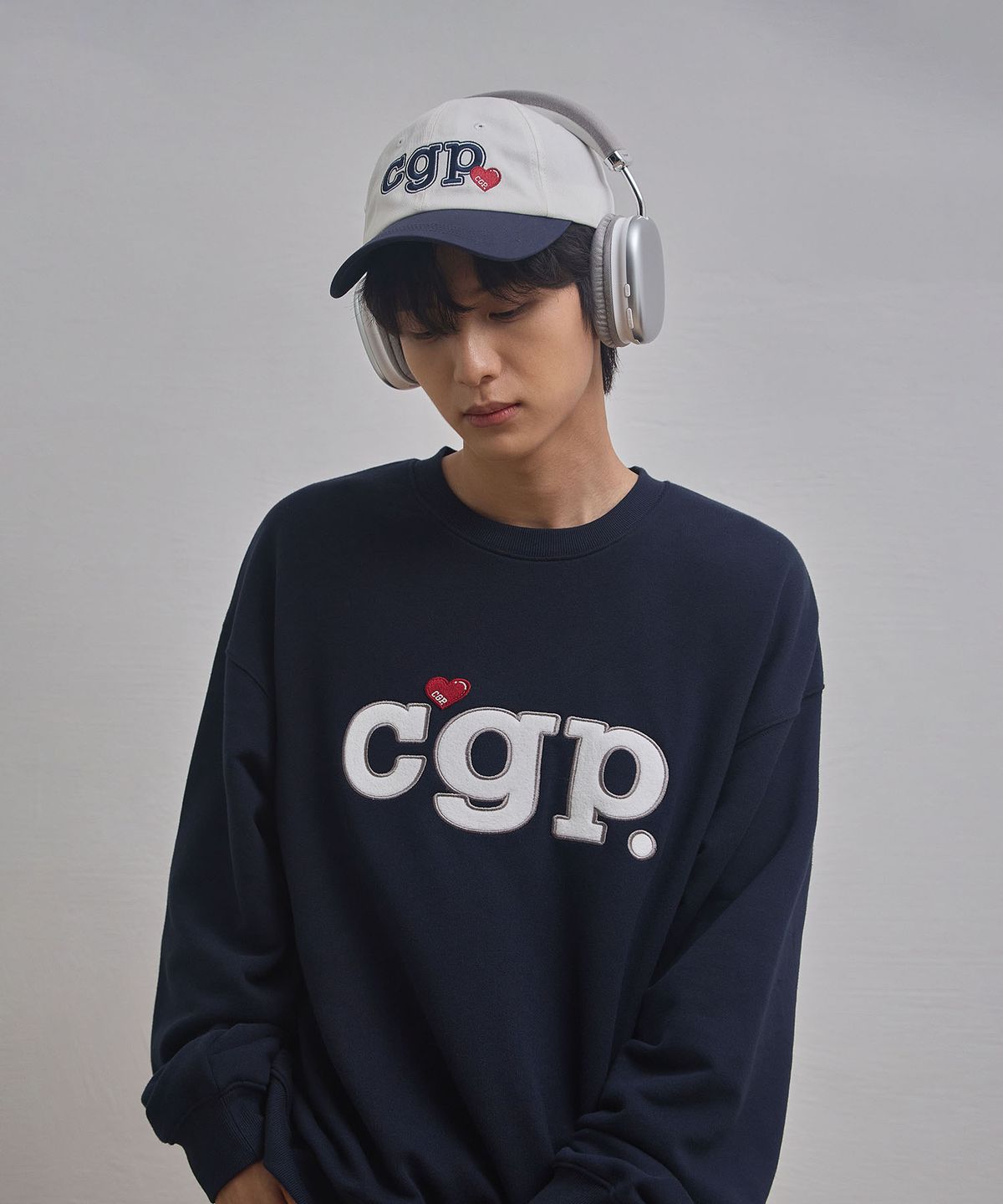코드그라피(CGP) cgp 아트웍 배색 볼캡_크림