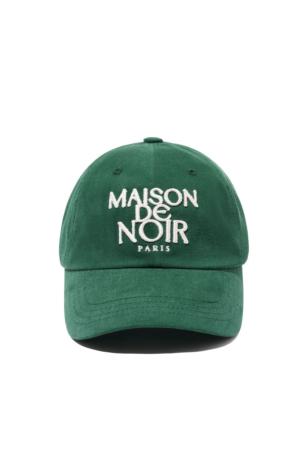메종 드 누아(MAISON DE NOIR) GRAVER LOGO CAP GREEN