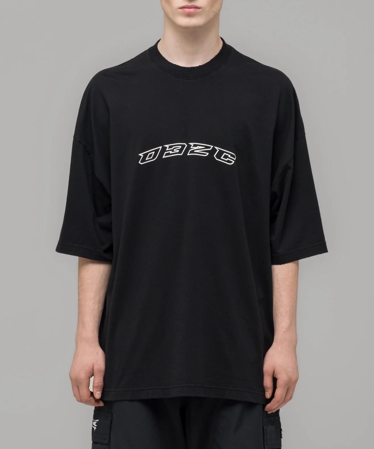 032씨(032C) (U) 헨젤 앤 그레텔 오버사이즈드 티셔츠 워시드 블랙 HANSEL AND GRETEL OVERSIZED T-SHIRT WASHED BLACK