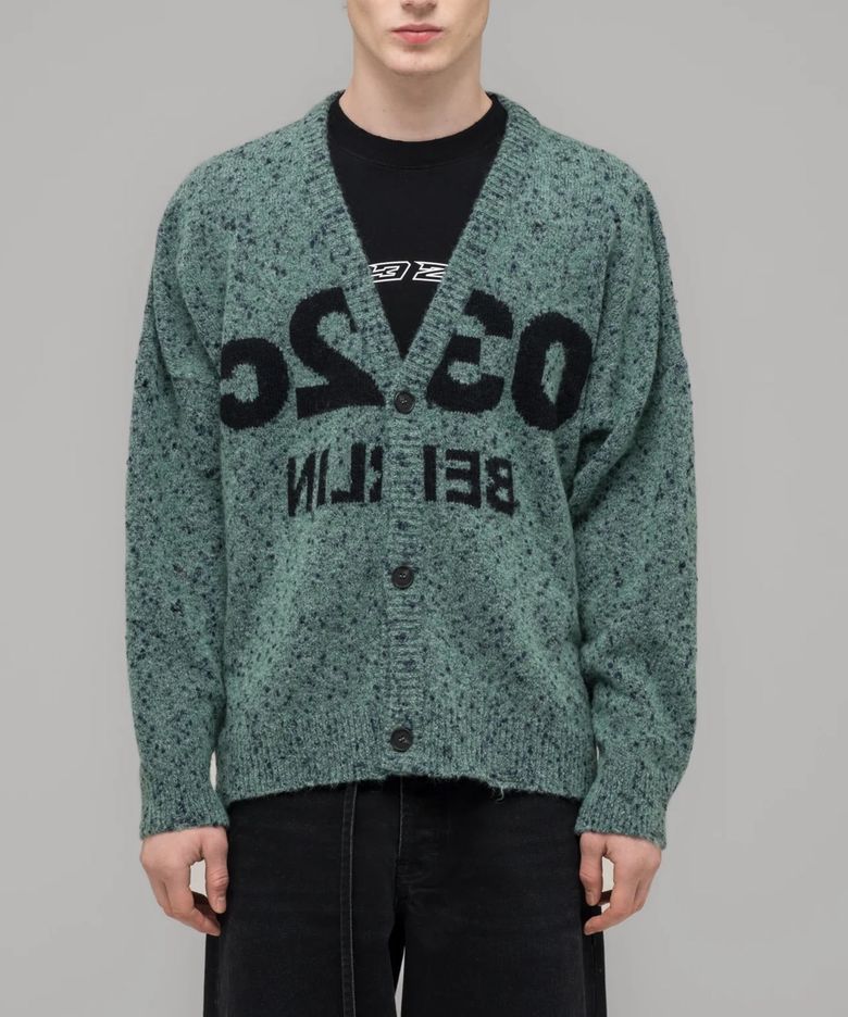 (U) 셀피 가디건 블루/그린 SELFIE CARDIGAN BLUE/PHOSPHOR GREEN