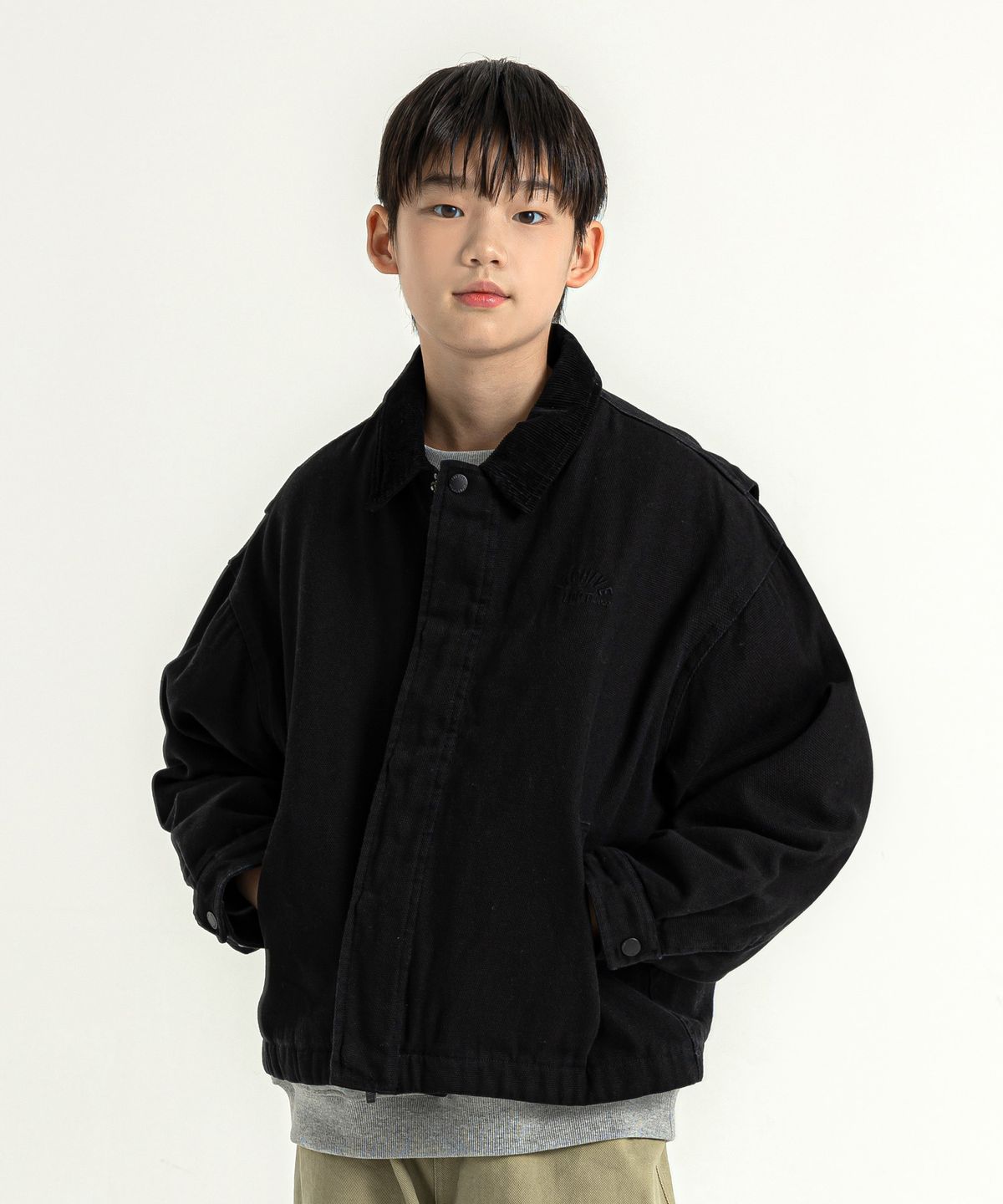 리틀뎁(LITTLE DEPT) 아카이브 워크 자켓 Black