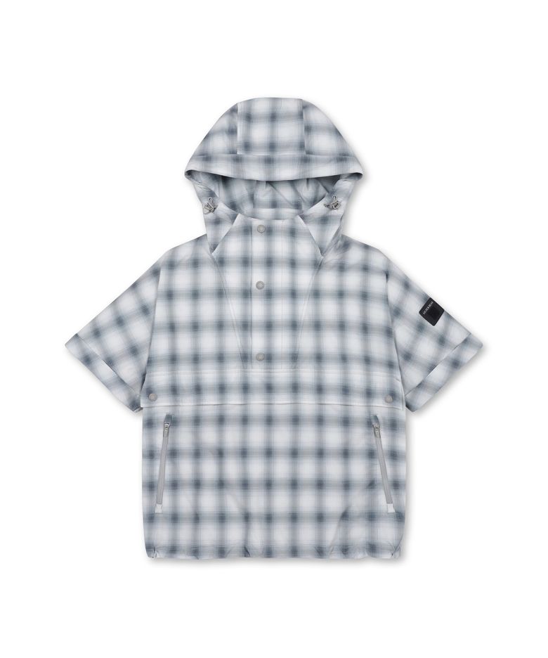 (W) Check Pattern Short Sleeve Anorak G5UAW25741GYX