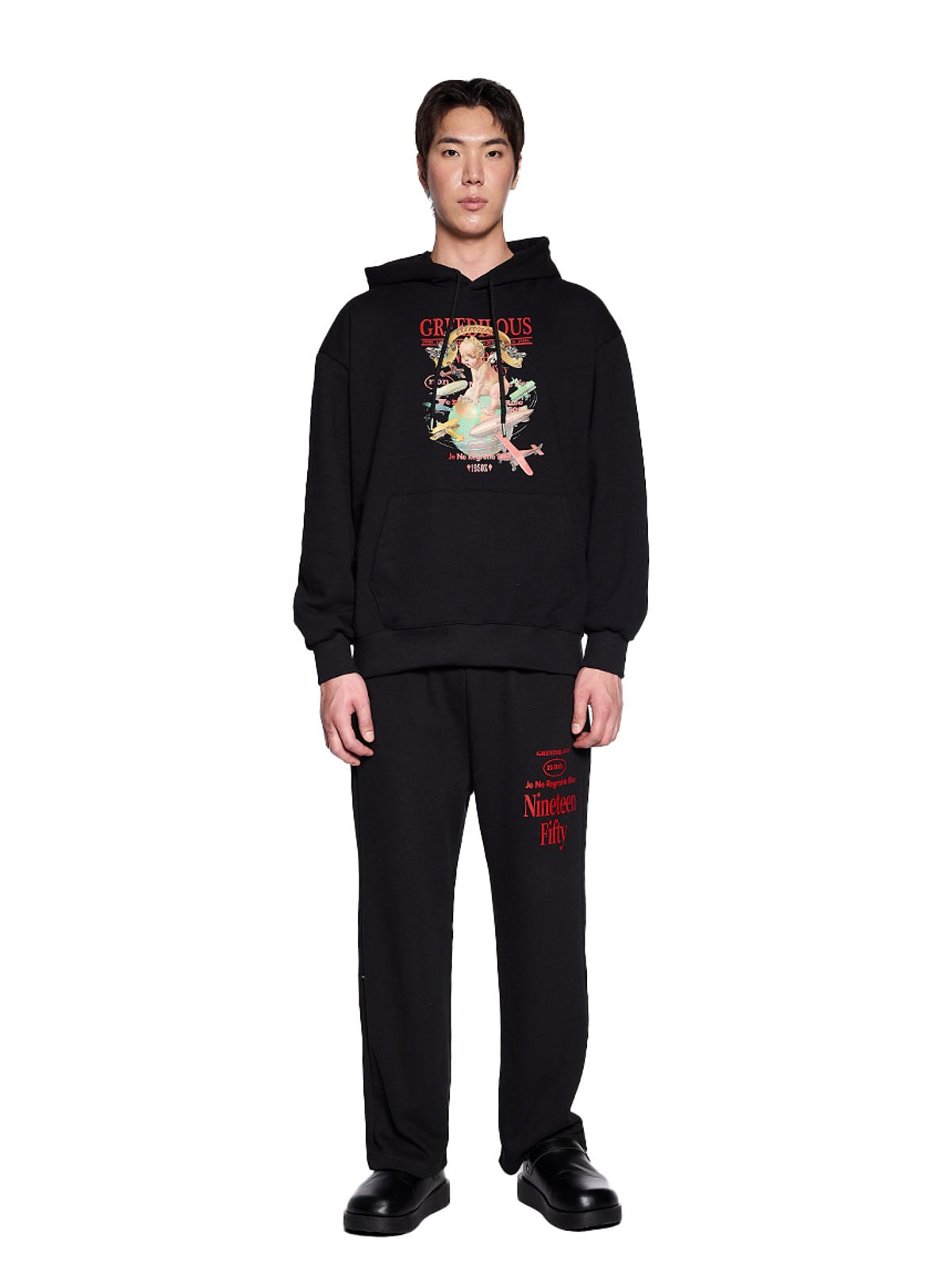 그리디어스(GREEDILOUS) 1950 Banding Straight Sweatpants