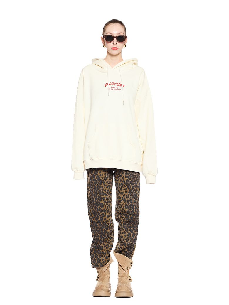 Leopard Print Demin Pants 01