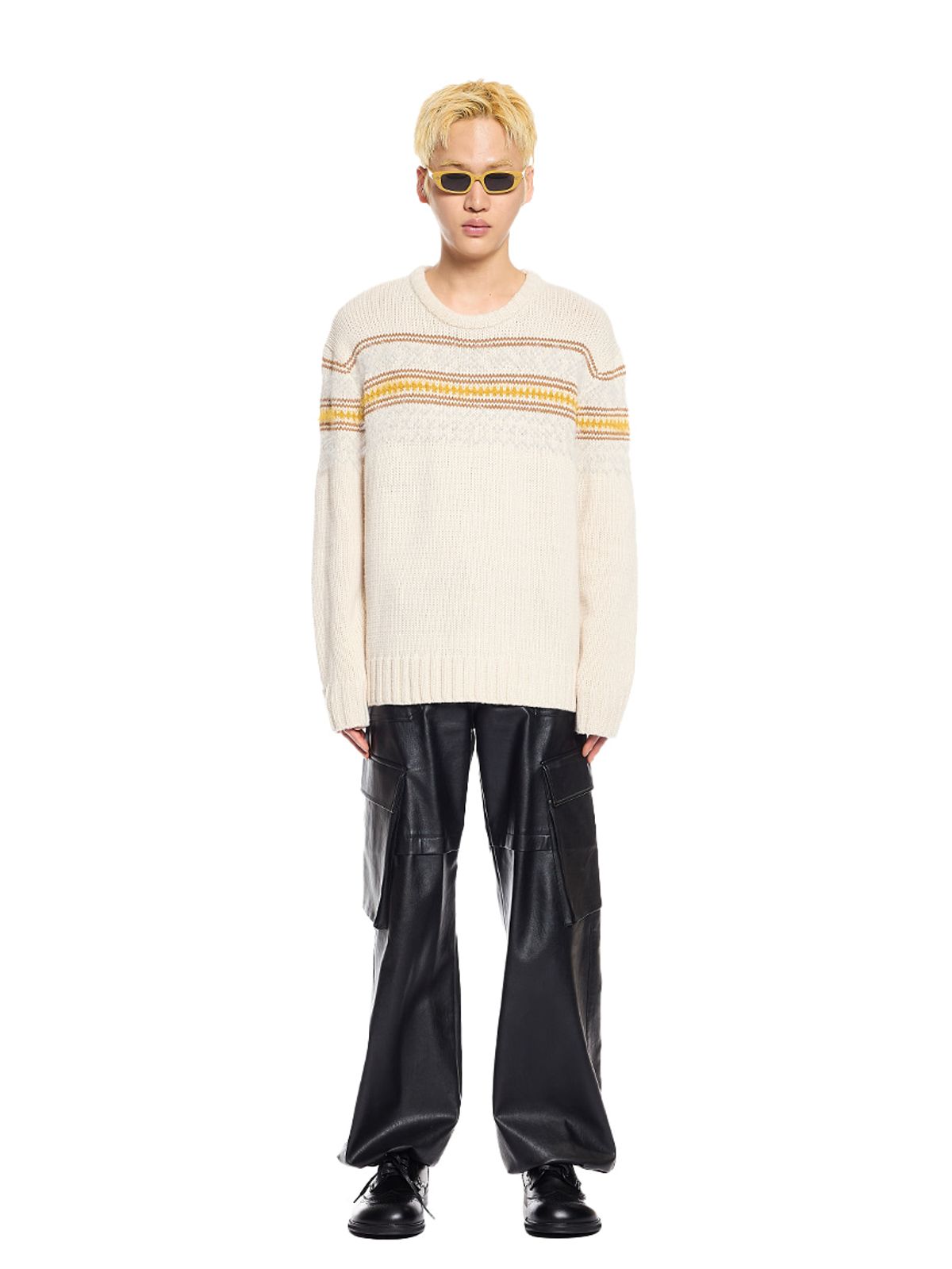그리디어스(GREEDILOUS) Leather Cargo Pants