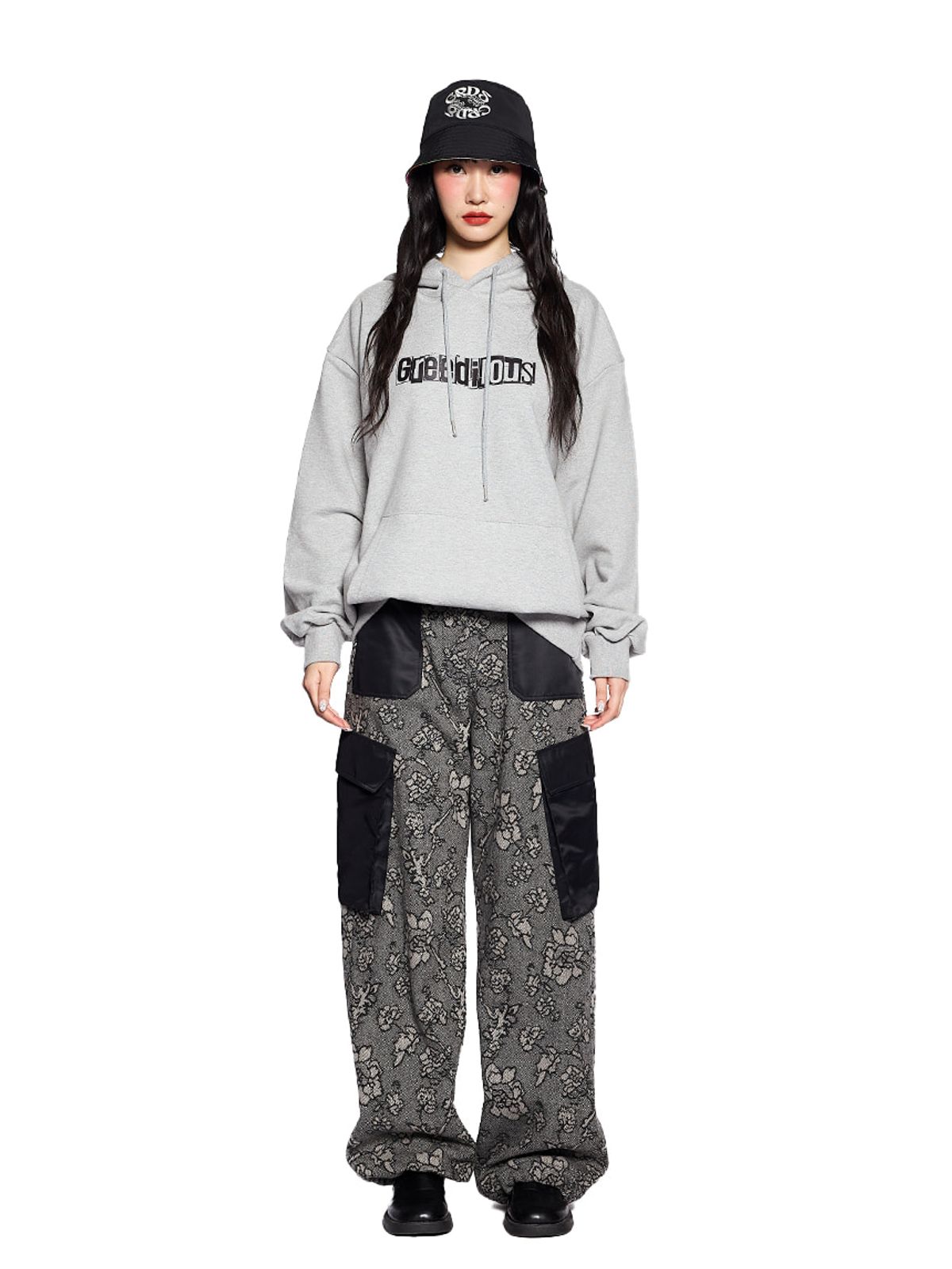 그리디어스(GREEDILOUS) Flower Wool Cargo Pants