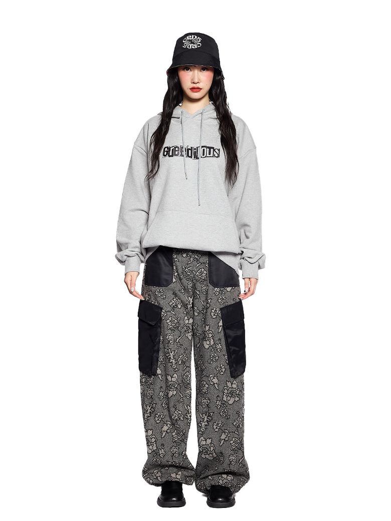 Flower Wool Cargo Pants